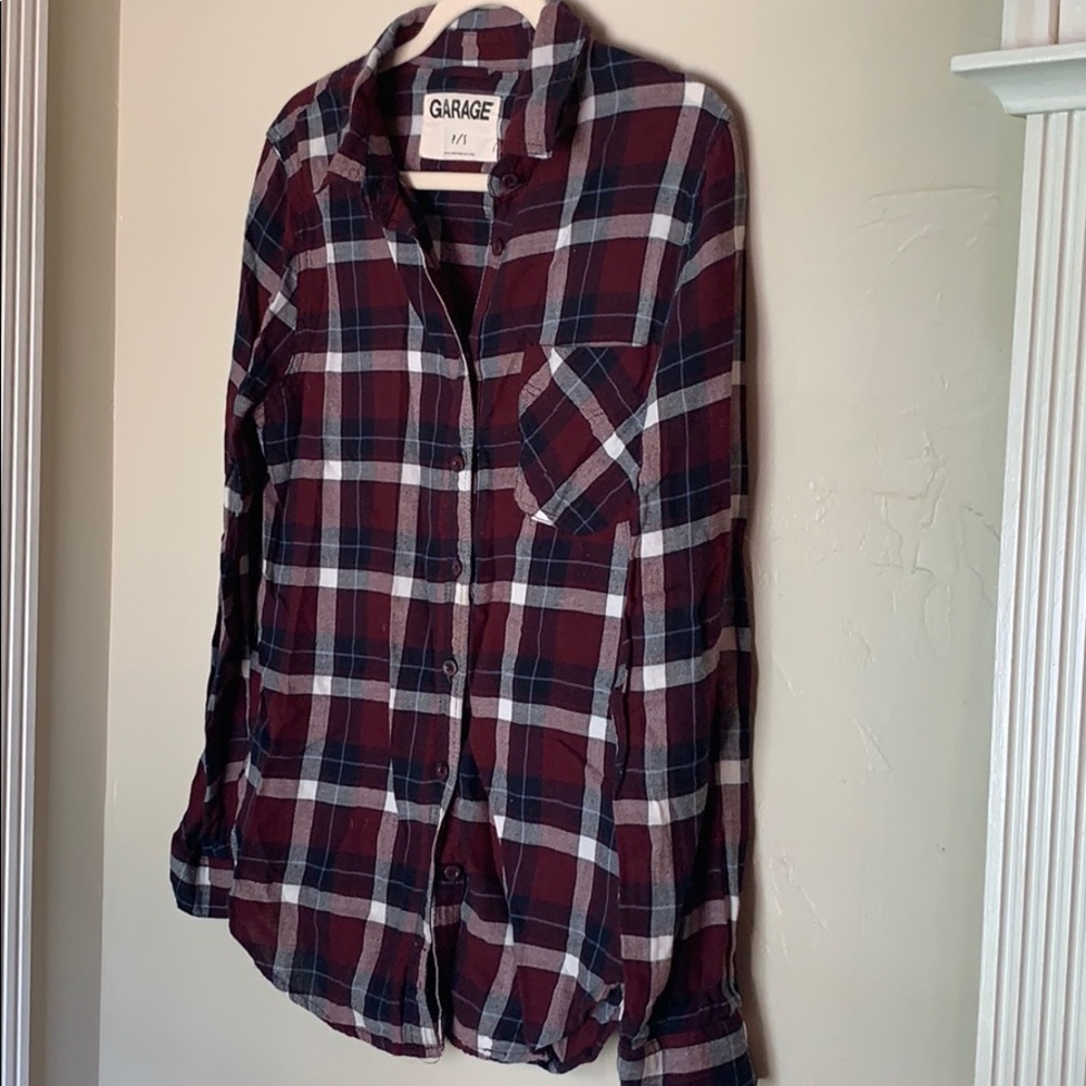 Garage flannel shirt size small lightweight